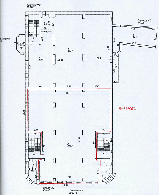 Сдам помещение свободного назначения, 309 м² фото