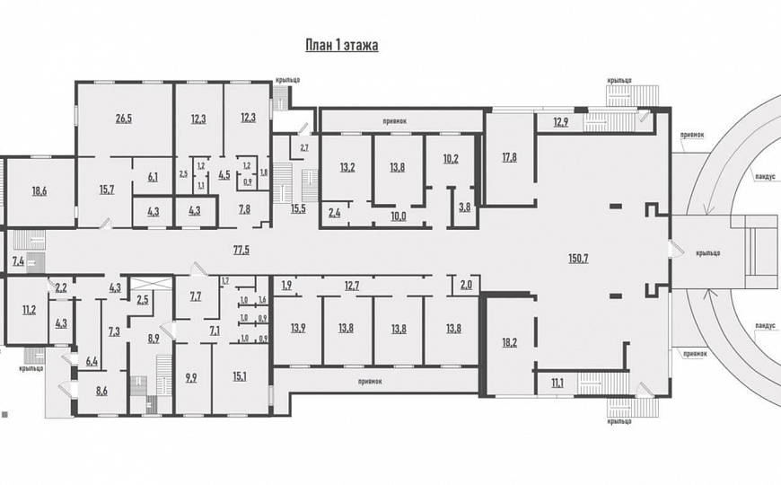 Здание  4300 м² в центре  фото