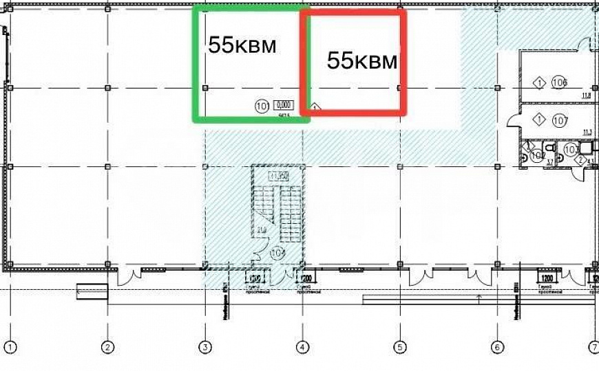 Сдаются два помещения в новом ТЦ по 55 м² фото