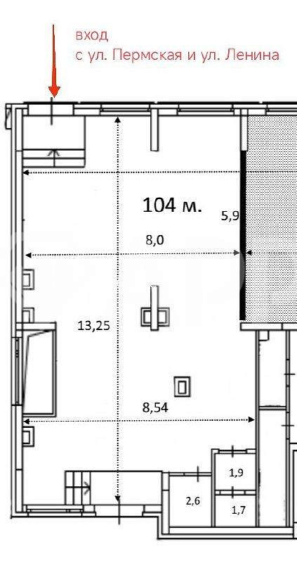 Помещение свободного назначения, 104м² фото