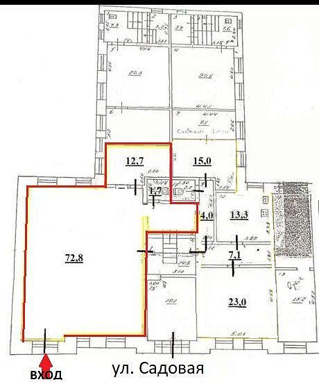 Аренда помещения 90 м2 с отдельным входом на ул.Садовой фото