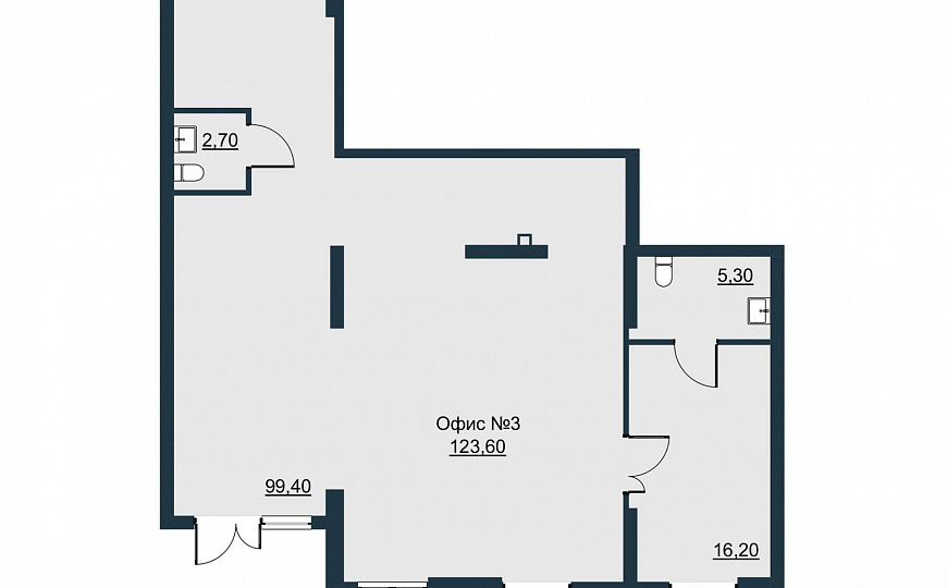 Торгово-офисное помещение 123,6 м2 фото