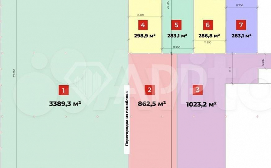 Сдам теплое складское помещение, 3 389,3 м² фото