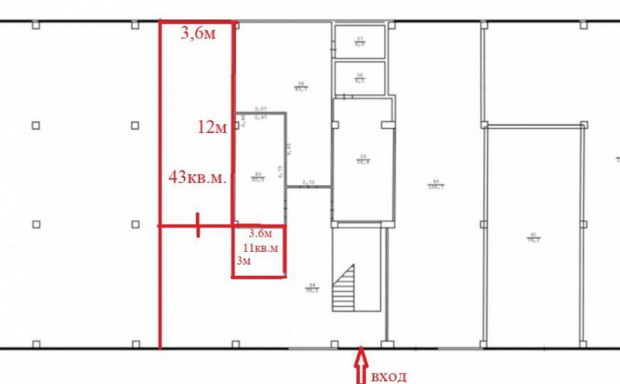 Сдам торговое помещение в торговом центре, 43 м² фото