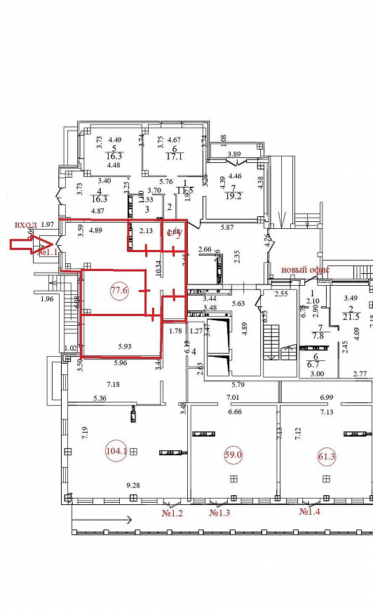 Помещение под магазин, салон, офис, 77,6 м² фото