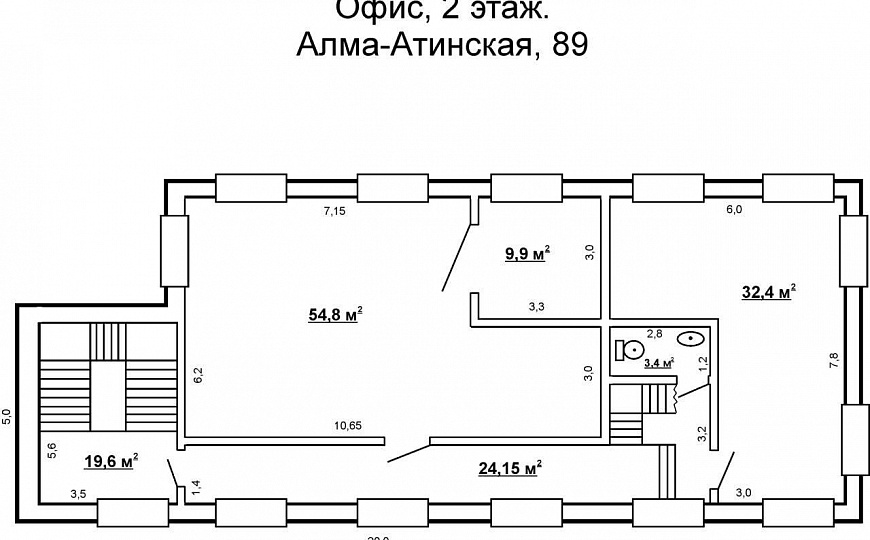 Аренда офисного помещения, 54,8 м2 фото