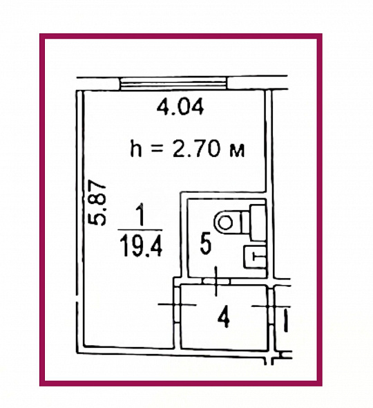 Офис 23 м² фото