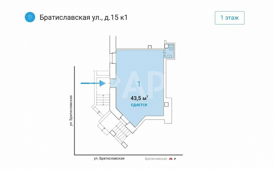 Свободное назначение, 43 м² фото