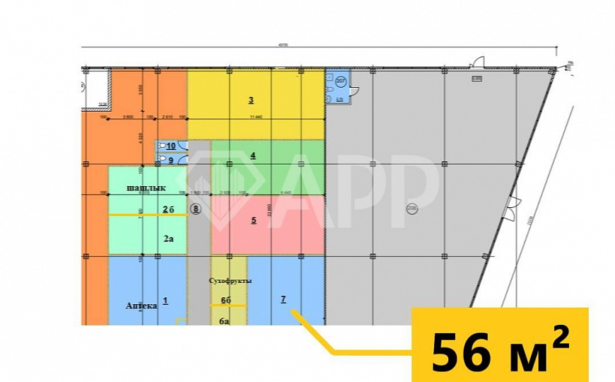 Свободное назначение, 56 м² фото