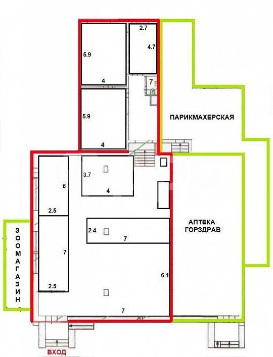 Помещение свободного назначения 70 м2 фото