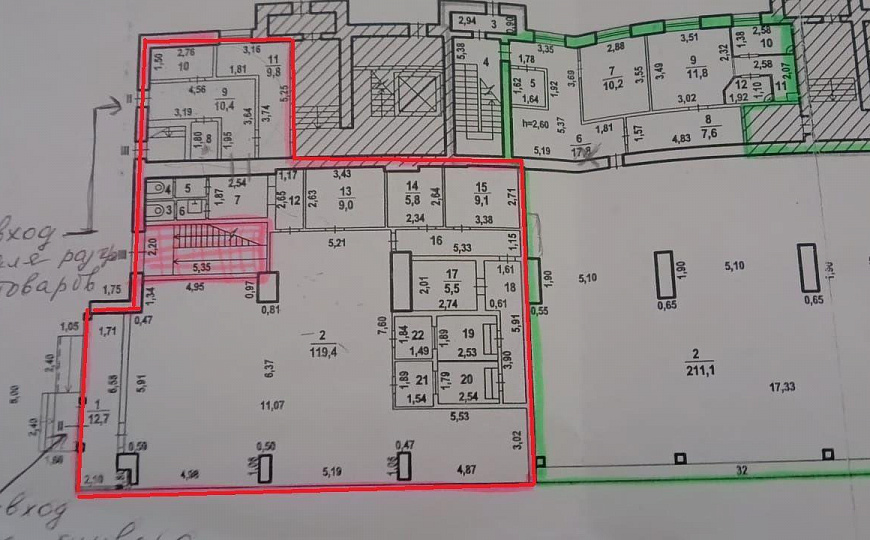 Помещение с большими витринами на трафике, 228,2 м² фото