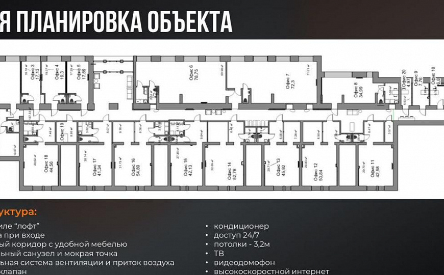 Сдам офис премиум-класса, от 10 до 100 м² фото