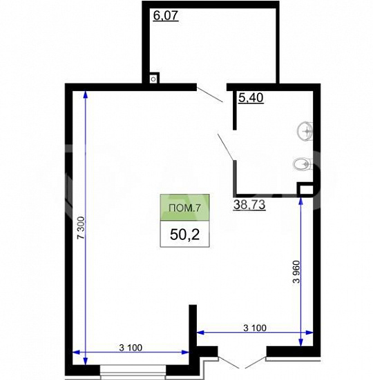 Продам помещение свободного назначения, 50,2 м² фото
