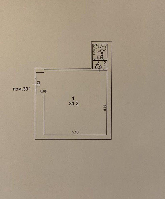 Центр, 34м² фото