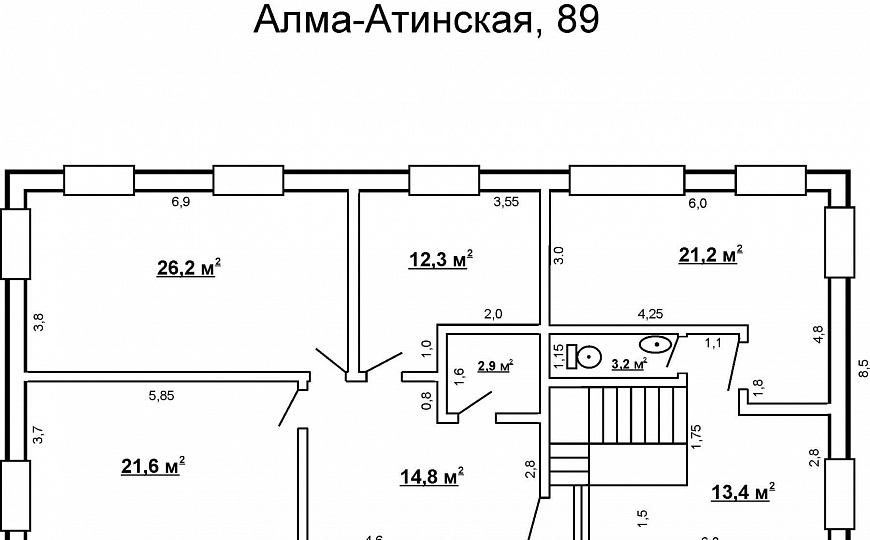 Аренда офисного помещения, 54,8 м2 фото