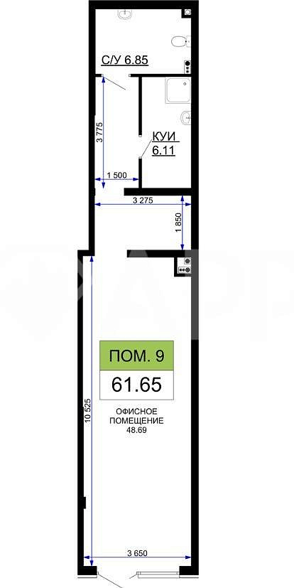 Сдам помещение свободного назначения, 63,5 м² фото
