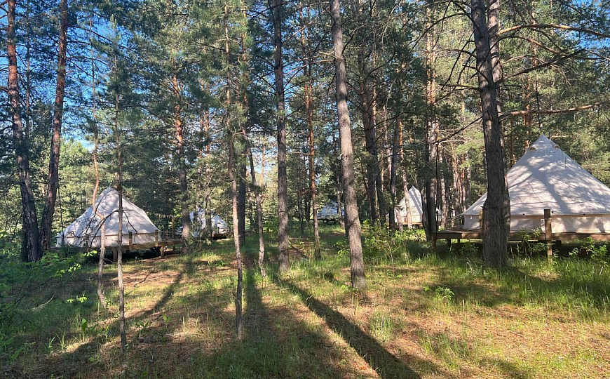 Продажа глемпинга на берегу Волги, 2000 м2 фото