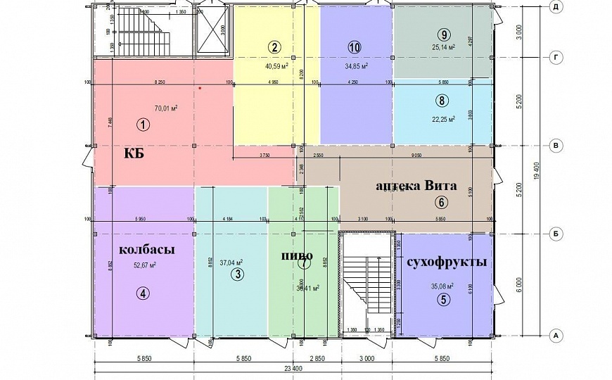 Помещение с витринами в торговом комплексе 37 м² фото