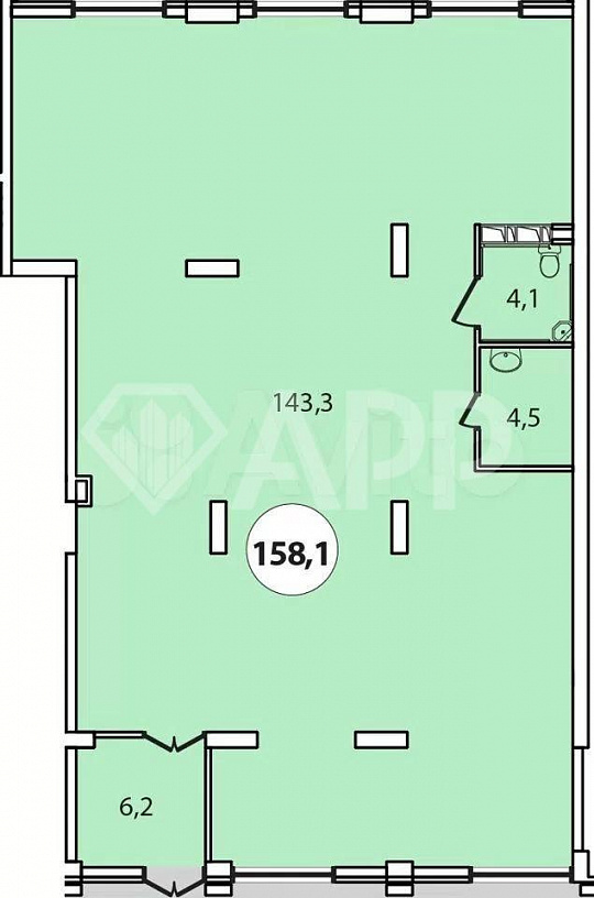 Продам торговое помещение, 158 м² фото