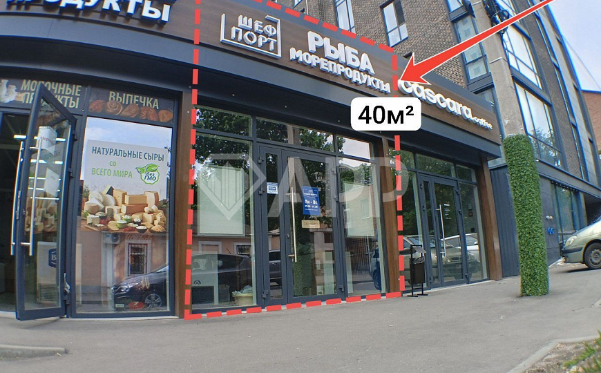 Торговое 40м² фасад! Морозилки! фото
