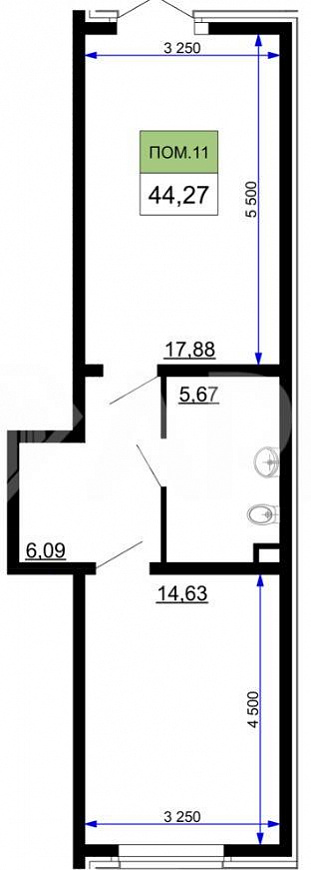 Продаю помещение свободного назначения, 44,27 м² фото