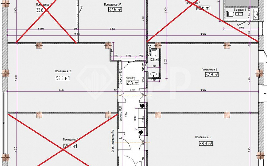 Свободного назначения, 58,9 м² фото