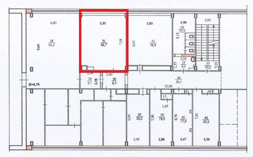 офис в бизнес-центре в научном городке, 42,7 м² фото